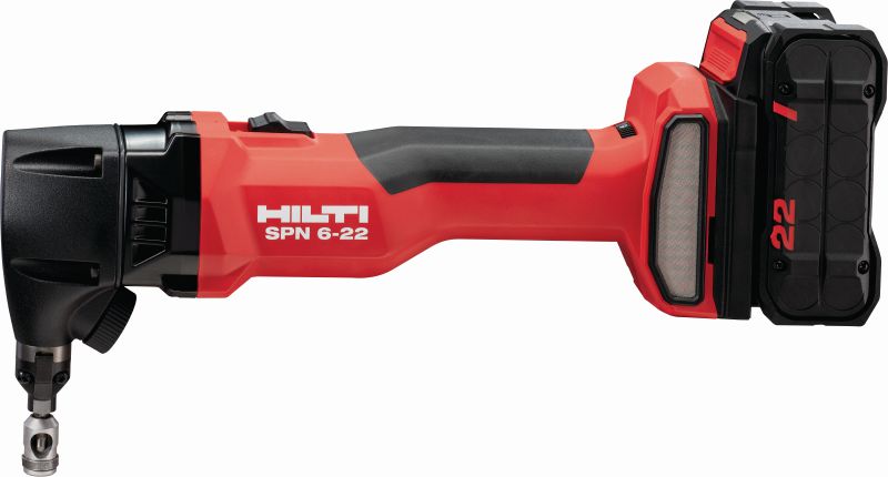 SPN 6-22 CN Roditrice a batteria Cesoia cordless ad elevata capacità per il taglio di lamiere e profilati metallici con una maggiore velocità e una deformazione minima (piattaforma della batteria Nuron)