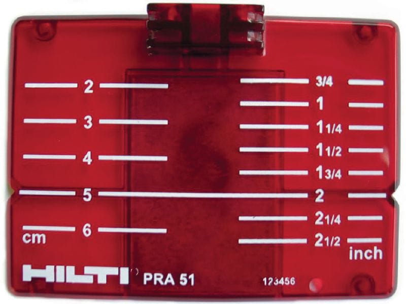 Bersaglio PRA 51 (CM/IN) 