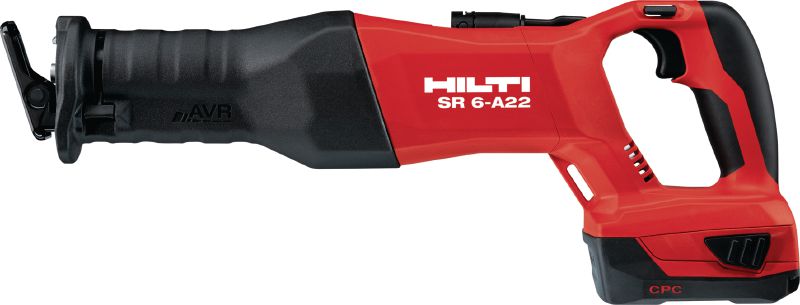 Scie sabre SR 6-A22 Scie sabre sans fil de 22 V conçue pour des travaux de démolition intenses et la coupe à la longueur tout en assurant un minimum de vibrations et une ergonomie avancée