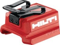 USB-Ladeadapter CU 2-12 USB-Ladeadapter für Hilti 12-V-Akkus zum Laden von Tablets, Smartphones und anderen Geräten mit USB-C- oder USB-A-Anschluss