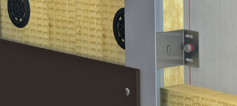 Mensole MFT-FOX VTR M Mensole medie in acciaio inox per installazioni su facciate ventilate con alta efficienza termica Applicazioni 1