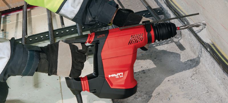 Bohrhammer TE 30-AVR Leistungsstarker Bohrhammer SDS Plus (TE-C) für schwere Bohrarbeiten und Korrekturmeisseln in Beton, mit Aktiver Vibrationsreduktion (AVR) Anwendungen 1