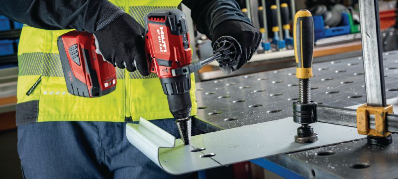 SF 6H-A22 (02) Trapano a percussione cordless da 22V con ATC e frizione elettronica per utilizzo universale su legno, metallo, muratura e altri materiali Applicazioni 1