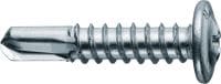 Metallbau-Selbstbohrschrauben S-MD 01/S-MD 03/S-MD 05 ZW Selbstbohrende Rundkopfschraube (verzinkter Kohlenstoffstahl) ohne Unterlegscheibe zur Befestigung von Metall auf Metall