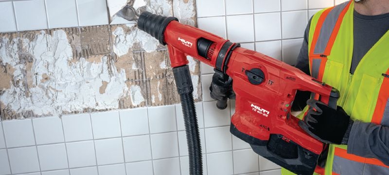 Perforatore a batteria TE 60-22 Perforatore cordless SDS Max (TE-Y) con Active Vibration Reduction e Active Torque Control per i lavori intensivi di foratura e di scalpellatura nel calcestruzzo (piattaforma della batteria Nuron) Applicazioni 1