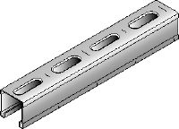 MM-C-30 Rail entretoise MM galvanisé de 30 mm de hauteur pour les applications pour charges légères