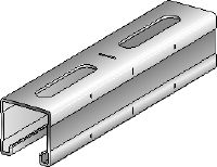 MQ-41-R Rail entretoise MQ en acier inoxydable (A4) de 41 mm de haut pour les applications pour charges moyennes