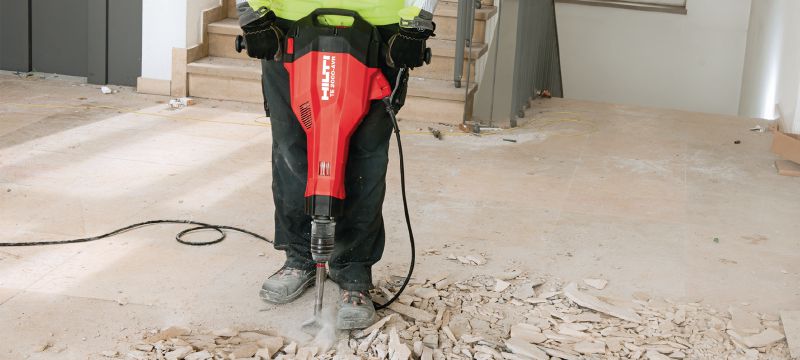 TE-SPX SPM Burin spatule dernier modèle TE-S de forme polygonale pour un rendement optimal lors des travaux de surface et de découpe de l'asphalte Applications 1