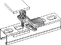 MM-T-16-36 Attache de poutre galvanisée pour le raccordement des rails entretoises MM directement aux poutres en acier