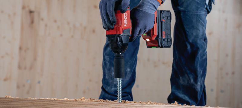 SIW 6-22 ½ Avvitatore a impulsi a batteria Potente avvitatore a impulsi a batteria con anello di frizione da 1/2 per una vasta gamma di fissaggi con tasselli per calcestruzzo e di bullonature su acciaio o legno (piattaforma della batteria Nuron) Applicazioni 1