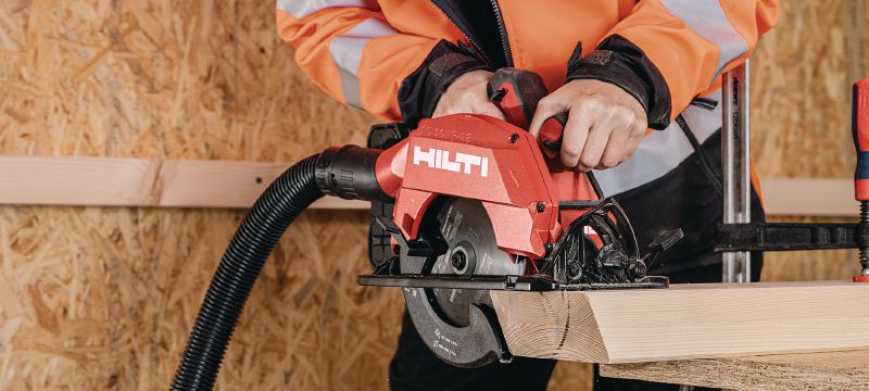 Tagli diritti e precisi ad una profondità massima di 2-5/8 Sega circolare cordless con lama pre-montata da 190 mm | 7-1/4, per tagli precisi fino a 70 mm│2-3/4 nel legno e nei pannelli truciolari (piattaforma della batteria Nuron) Applicazioni 1