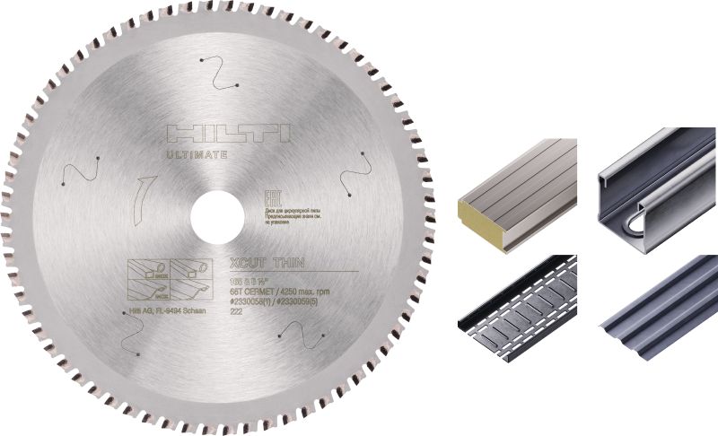 Lame de scie circulaire X-Cut en acier fin et inoxydable Lame de scie circulaire haute performance avec des dents en céramique pour couper plus rapidement et plus longtemps dans les tôles en acier et en acier inoxydable