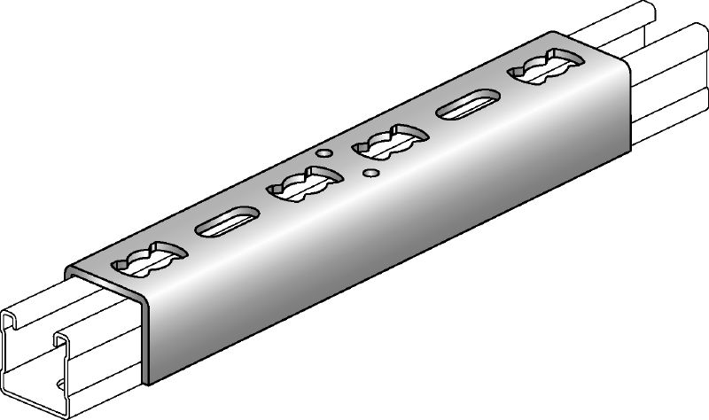 MQV Élément d'assemblage de rails galvanisé utilisé comme extension longitudinale des rails entretoises MQ