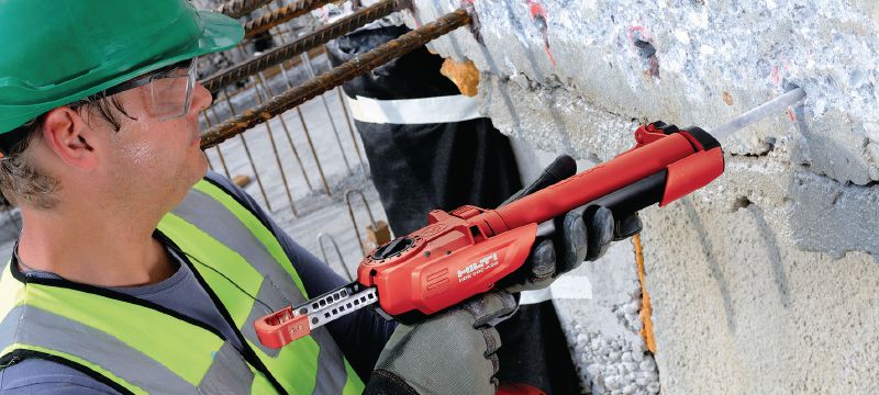 Cheville chimique HIT-HY 200-A Mortier hybride à injection très haute performance disposant des homologations pour la liaison des fers d'armature et pour l'ancrage pour charges lourdes Applications 1