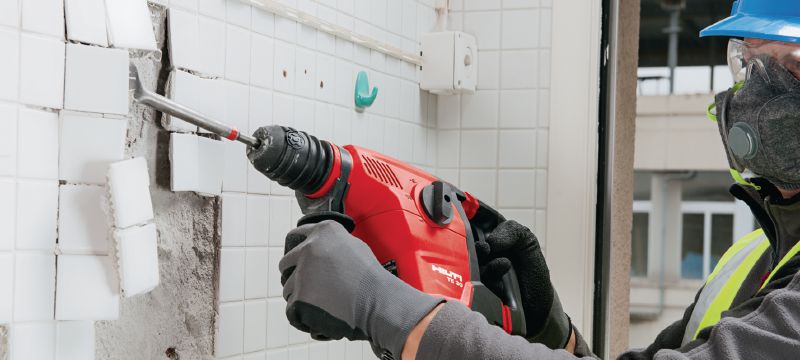 Bohrhammer TE 30-AVR Leistungsstarker Bohrhammer SDS Plus (TE-C) für schwere Bohrarbeiten und Korrekturmeisseln in Beton, mit Aktiver Vibrationsreduktion (AVR) Anwendungen 1