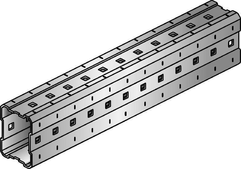 Trave d'installazione MI Travi di montaggio zincate a caldo (HDG) per la costruzione di supporti MEP regolabili e pesanti e strutture modulari 3D