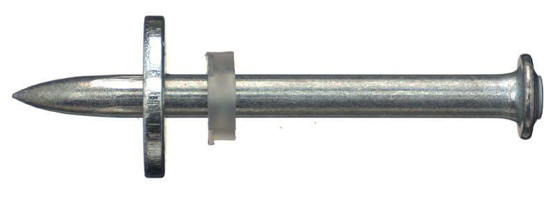 Chiodi per calcestruzzo X-DNH con rondella Chiodo in acciaio al carbonio utilizzabile con la tecnica di pre-foratura DX-Kwik e inchiodatrici su calcestruzzo (rondella da 8 mm)