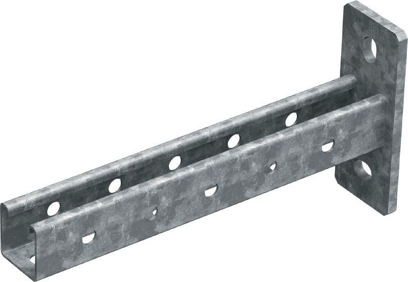 Bras de porte-à-faux MT-BR-40 OC Bras de porte-à-faux avec rail d'entretoise MT 40, pour une utilisation extérieure en milieu peu polluant