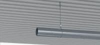 Gancio da soffitto MW-DH Gancio trapezoidale per piastra, per l'aggancio di sistemi di sospensione a fune metallica da soffitti in metallo Applicazioni 1