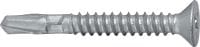 Vis à ailettes autoperceuses S-WD 13 C Une vis à bois à ailettes pour usage extérieur (enduit) pour la fixation du bois sur des structures en acier moyennes