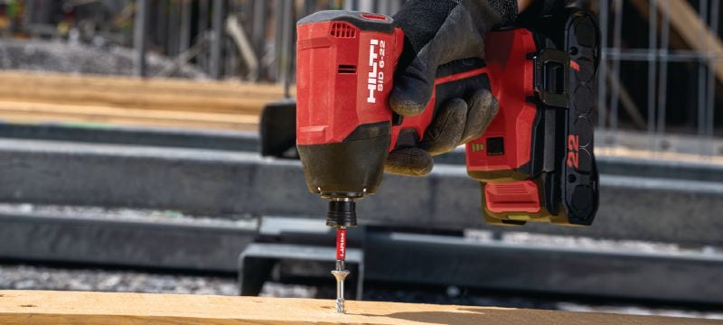 SID 6-22 Avvitatore a percussione a batteria Avvitatore a impulsi cordless di grande potenza con motore brushless ad alta velocità e maneggevolezza precisa per risparmiare tempo nei lavori di fissaggio ad alto volume (piattaforma a batteria Nuron) Applicazioni 1