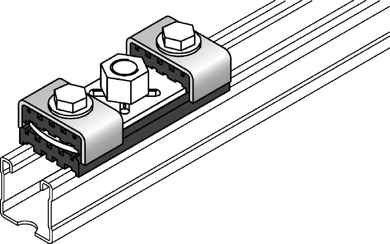  Kit d'insonorisation galvanisé pour la fixation de platines aux rails entretoises MQ