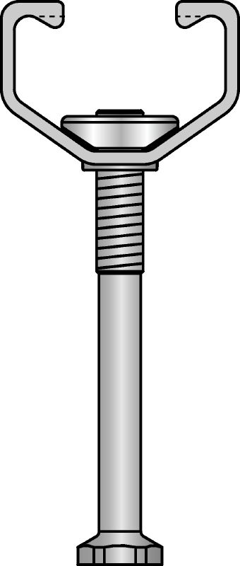 Binari di ancoraggio standard HAC-T Binari per tasselli dentellati in misure e lunghezze standard con le certificazioni necessarie per i carichi 3D