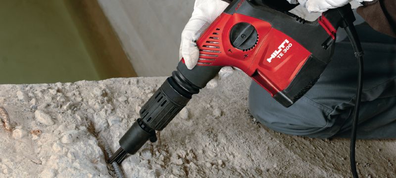 Burineur léger TE 300-AVR Burineur SDS Plus (TE-C) très léger pour les corrections de surface sur le béton et la maçonnerie Applications 1