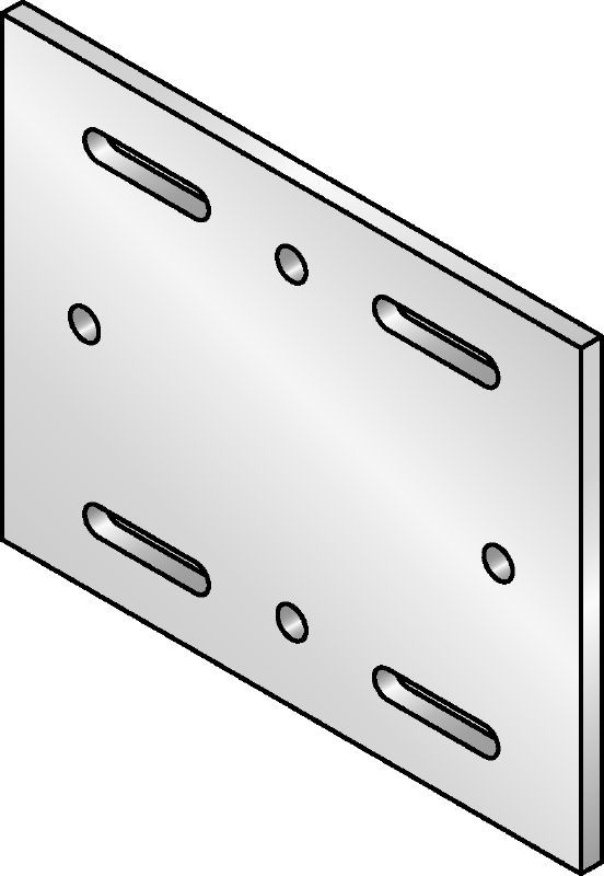 Platine MIQB-S Platine galvanisée à chaud (GAC) pour la fixation de poutres MIQ dans l'acier