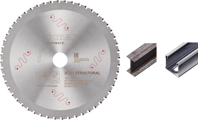 Lame de scie circulaire X-Cut en acier structurel et inoxydable Lame de scie circulaire haute performance avec des dents en céramique pour couper plus rapidement et plus longtemps dans l'acier structurel, y compris l'acier inoxydable