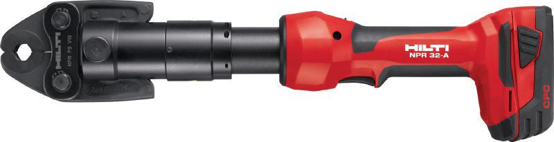 Outil de pression tuyau NPR 32-A Sertisseuse polyvalente sans fil de 22 V pour les tubes métalliques jusqu'à 108 mm et les tuyaux en plastique jusqu'à 110 mm