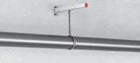 Collier de serrage pour charges lourdes MP-MI (insonorisé) Attache pour tubes galvanisée de qualité supérieure avec garniture d'insonorisation pour les applications avec tubes pour charges lourdes (métrique) Applications 3