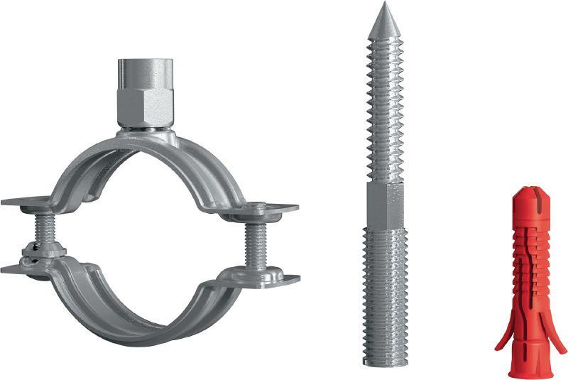 Collare leggero a chiusura rapida MP-H Morsetto da tubi zincato standard senza rivestimento acustico per applicazioni leggere