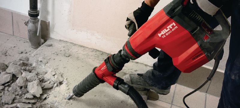 TE 800-AVR Robusto martello demolitore / demolitore ad alte prestazioni per lavorare su pareti e solai, a basse vibrazioni e di lunga durata di vita Applicazioni 1