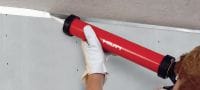 Mastic coupe-feu acrylique CFS-S ACR Calfeutrage universel. Un joint coupe-feu flexible pour les joints de construction et les passages traversants Applications 1