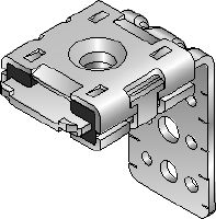 Staffa per condotte di ventilazione MVA-LP Staffa per condotte di ventilazione zincata con una lunghezza di 100 mm per il fissaggio di condotte di ventilazione direttamente ai soffitti