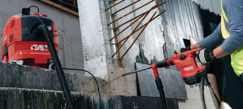 Bohrhammer TE 50-AVR Unser kompaktester SDS Max (TE-Y) Bohrhammer für mehr Komfort und Kontrolle beim Bohren und Meisseln in Beton, Stein und Mauerwerk Anwendungen 1