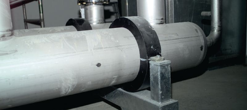 Collier de serrage pour tube de réfrigération MP-KF 170 Attache pour tubes de haute qualité avec isolation haute densité. Applications de réfrigération pour charges lourdes Applications 1