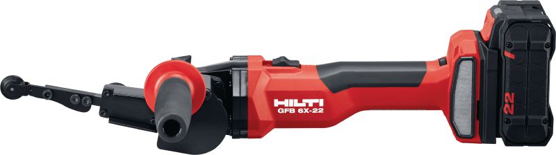 GFB 6X-22 Lima a nastro a batteria Cinghia cordless a velocità variabile e con performance e autonomia della batteria migliorate per la smerigliatura e la finitura del metallo (piattaforma della batteria Nuron)