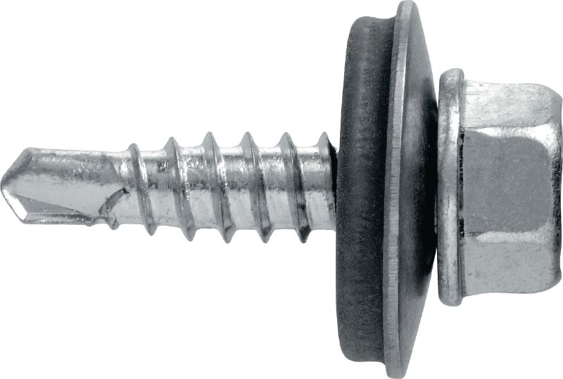 Metallbau-Selbstbohrschrauben S-MD 51 S Selbstbohrschraube (A2 Edelstahl) mit 16-mm-Unterlegscheibe für dünne Metall-Metall-Befestigungen (bis 2 mm)