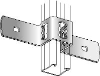 Attache MQB (entretoise à béton) Attache galvanisée pour le raccordement transversal d'un rail entretoise MQ à du béton