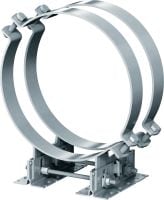 Sabot de tubage MP-PS 4-2 Sabots de tubage quadruples réglables avec revêtement extérieur pour la fixation de tuyaux de 217 à 610 mm (8 à 24) de diamètre à différents matériaux supports dans des environnements moyennement corrosifs