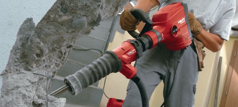 Système d'aspiration de poussière TE DRS-B Système de dépoussiérage pour le burinage du béton avec les briseurs Hilti SDS Max (TE-Y) et TE-S Applications 1