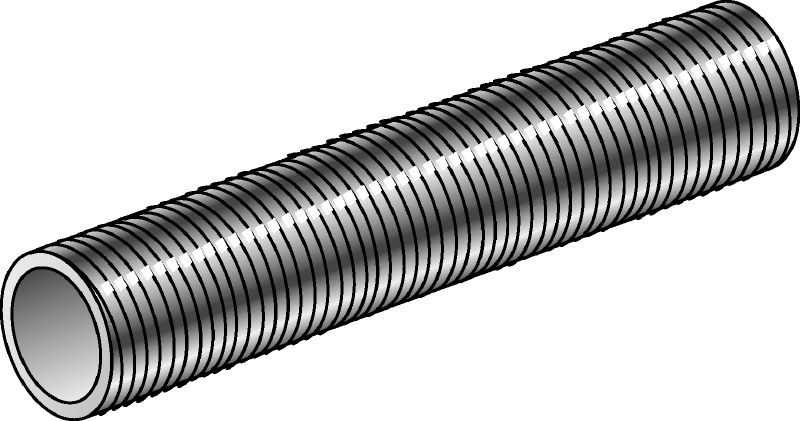 GR-G Tubes filetés en acier inoxydable (A4) utilisés comme accessoires dans des applications diverses