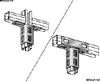 Connecteur MQV-2D-F Bouton d'assemblage de rails galvanisé à chaud (GAC) pour les structures en deux dimensions