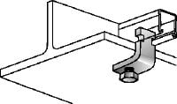 Clip-étau MQT-C-R Attache de poutre en acier inoxydable (A4) pour le raccordement de rails entretoises MQ directement aux poutres en acier