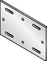 Piastra base MIQB-S Piastra base zincata a caldo (HDG) per il fissaggio delle travi MIQ all'acciaio