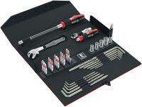 Kit d'outils manuels S-TK généraliste Kit de 35 pièces contenant les outils manuels essentiels pour la construction de fenêtres et l'entretien quotidien des bâtiments