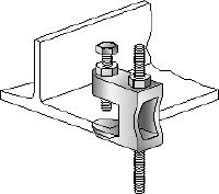 Clip-étau MAB Clip-étau galvanisé pour la fixation de tiges filetées aux poutres en acier sans filetage intérieur