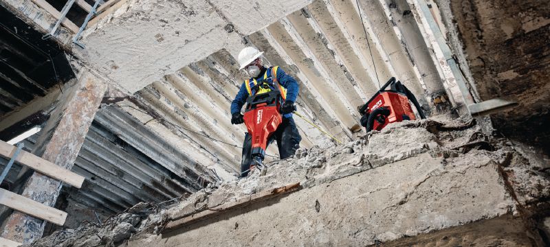 Akku-Abbruchhammer TE 2000-22 Leistungsstarker und leichter Akku-Abbruchhammer zum Aufbrechen von Beton und andere Abbrucharbeiten (Nuron-Akku-Plattform) Anwendungen 1